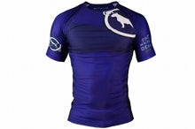 Load image into Gallery viewer, RANK Ver 2 Rash Guard Short Sleeve Blue
