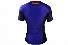 Load image into Gallery viewer, RANK Ver 2 Rash Guard Short Sleeve Blue