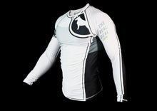 Load image into Gallery viewer, RANK Ver 2 Rash Guard Long Sleeve White