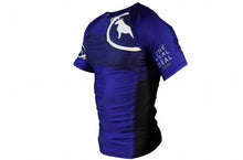 Load image into Gallery viewer, RANK Ver 2 Rash Guard Short Sleeve Blue