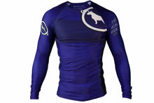 Load image into Gallery viewer, RANK Ver 2 Rash Guard Long Sleeve Blue