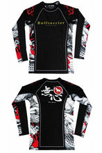 Load image into Gallery viewer, MUSHIN Ver 3.0 Rash Guard Long Sleeve Black/White