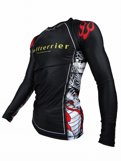 VENUM Rashguard SKULL Short Sleeve Black/Black - Fighters Shop Bull Terrier