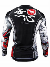 Load image into Gallery viewer, MUSHIN Ver 3.0 Rash Guard Long Sleeve Black/White