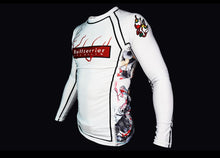 Load image into Gallery viewer, FUHAI Rash Guard Long Sleeve White