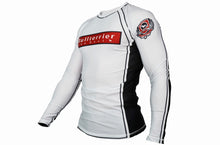Load image into Gallery viewer, RANK Ver 1 Rash Guard Long Sleeve White