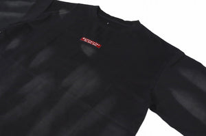 OVER SIZED TIE DYE T-SHIRT BLACK