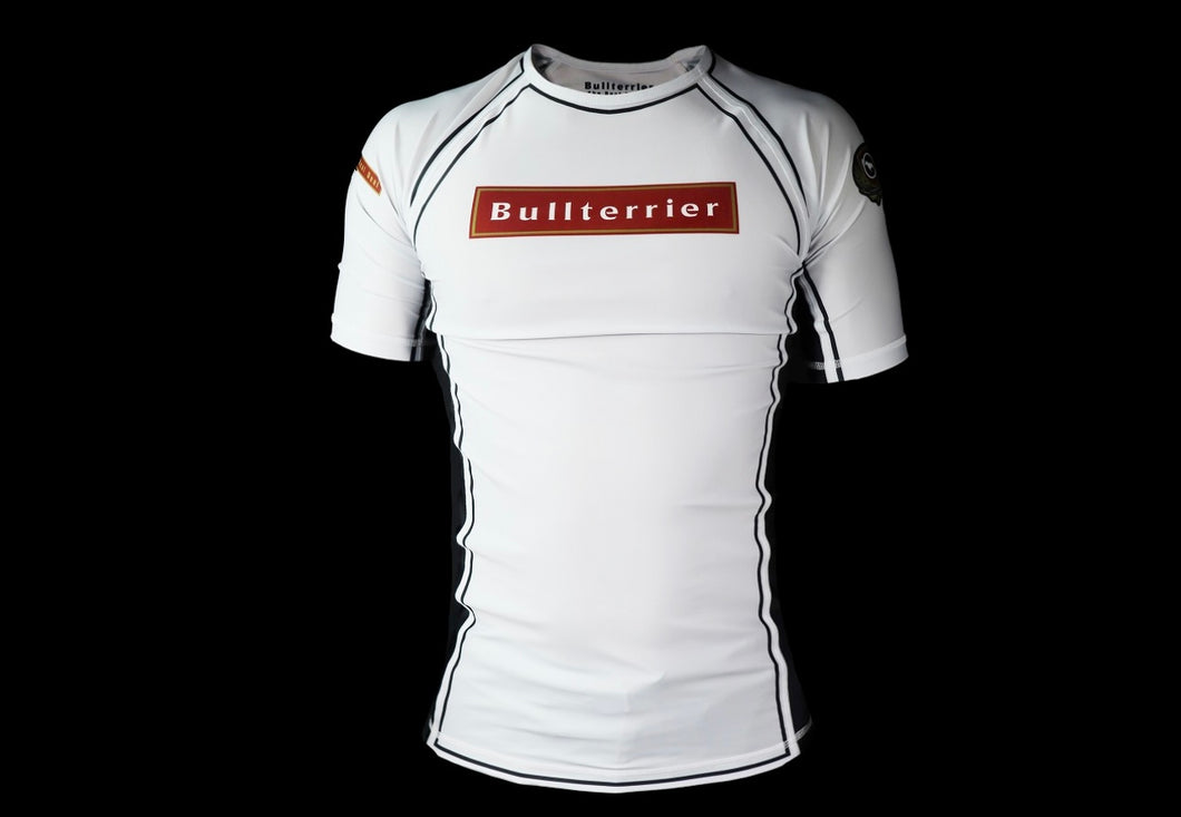 RANK Ver 3 Rash Guard Short Sleeve White