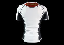 Load image into Gallery viewer, RANK Ver 3 Rash Guard Short Sleeve White