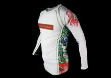 Load image into Gallery viewer, HOUOU Rash Guard Long Sleeve White