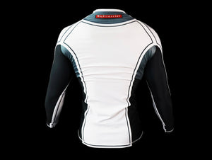 BULL TERRIER -RANK Ver 2 - Rash Guard Long Sleeve White