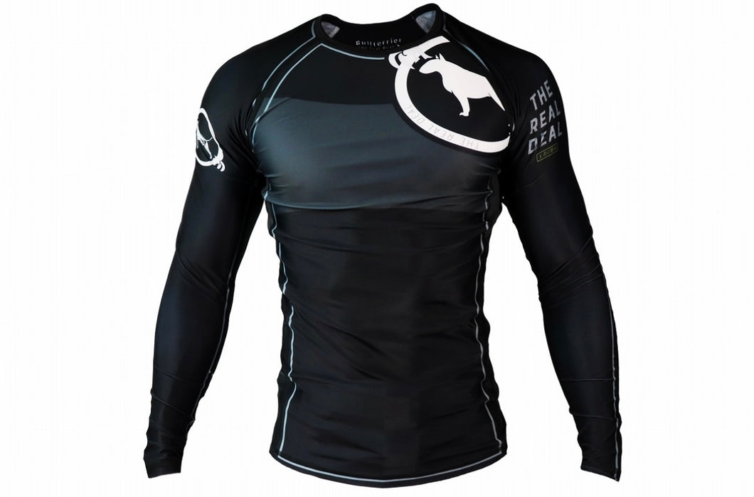 BULL TERRIER -RANK Ver 2 - Rash Guard Long Sleeve Black