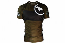 Load image into Gallery viewer, BULL TERRIER -RANK Ver 2 - Rash Guard Short Sleeve Brown