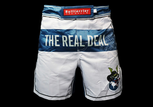 BULL TERRIER -KARAJISHI- Fight Shorts White