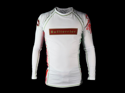 HOUOU Rash Guard Long Sleeve White
