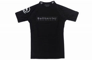BULL TERRIER -TRIBAL- Rash Guard Short Sleeve Black