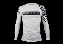 Load image into Gallery viewer, BULL TERRIER -TRIBAL- Rash Guard Long Sleeve White