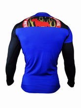 Load image into Gallery viewer, BULL TERRIER-THE RANGER-Rash Guard Long Sleeve Blue