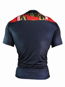 BULL TERRIER -THE RANGER- Rash Guard Short Sleeve Black