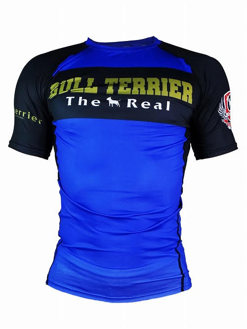 BULL TERRIER-THE RANGER-Rash Guard Short Sleeve Blue