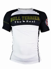 Load image into Gallery viewer, BULL TERRIER-THE RANGER-Rash Guard Short Sleeve White