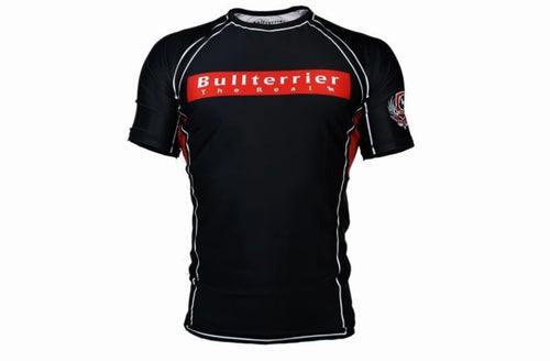 BULL TERRIER -RANK- Rash Guard Short Sleeve Black