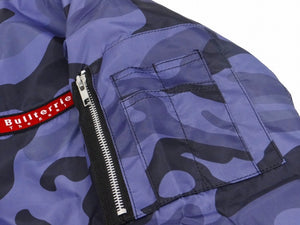 BULL TERRIER -MA-1 Jacket Traditional Camo Blue